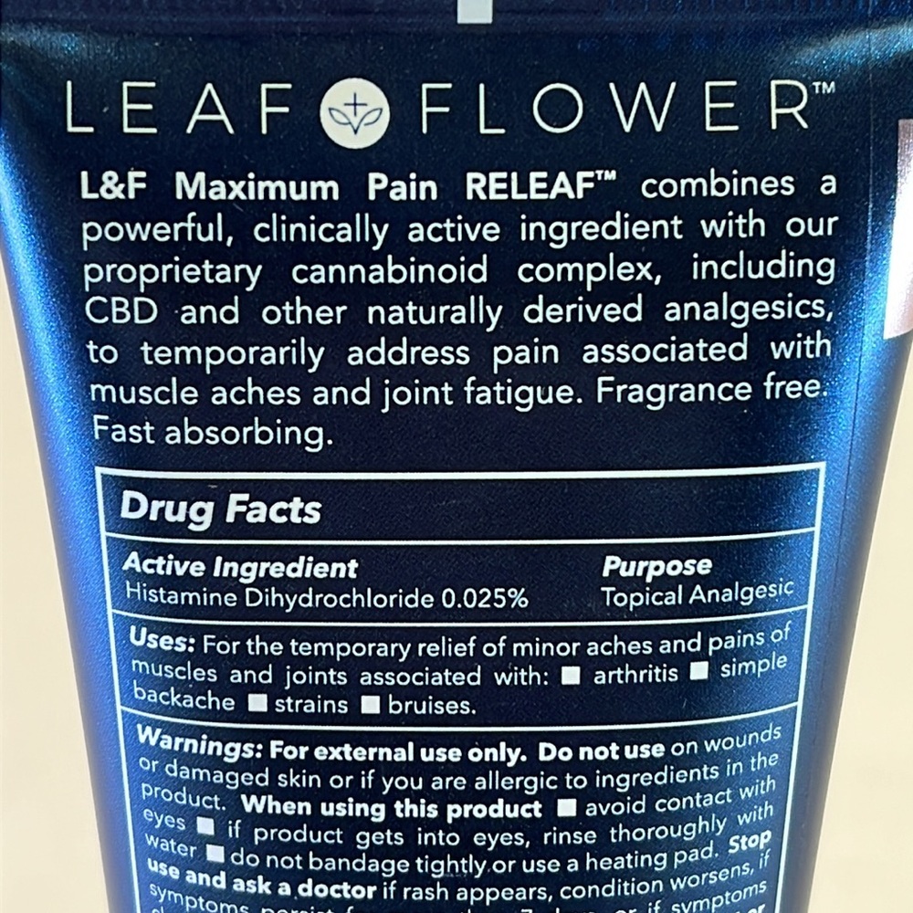 Leaf Flower Maximum Pain Releaf 4 fl ounce - Picture 3 of 5
